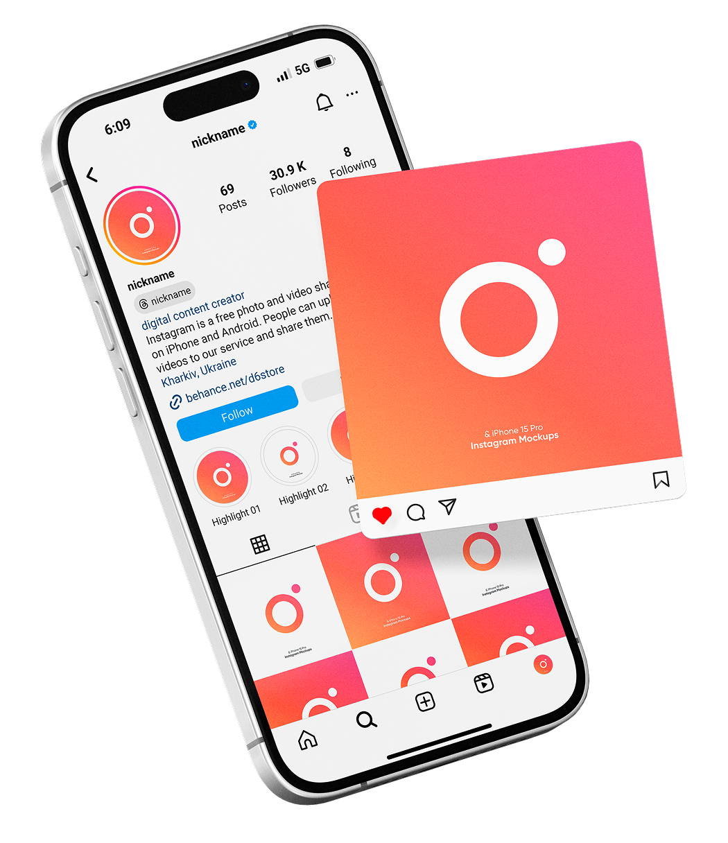 App e catálogo no celular