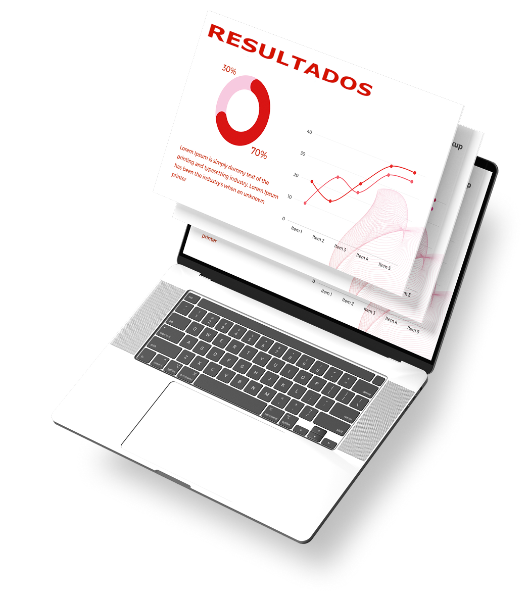 Relatório de vendas em notebook